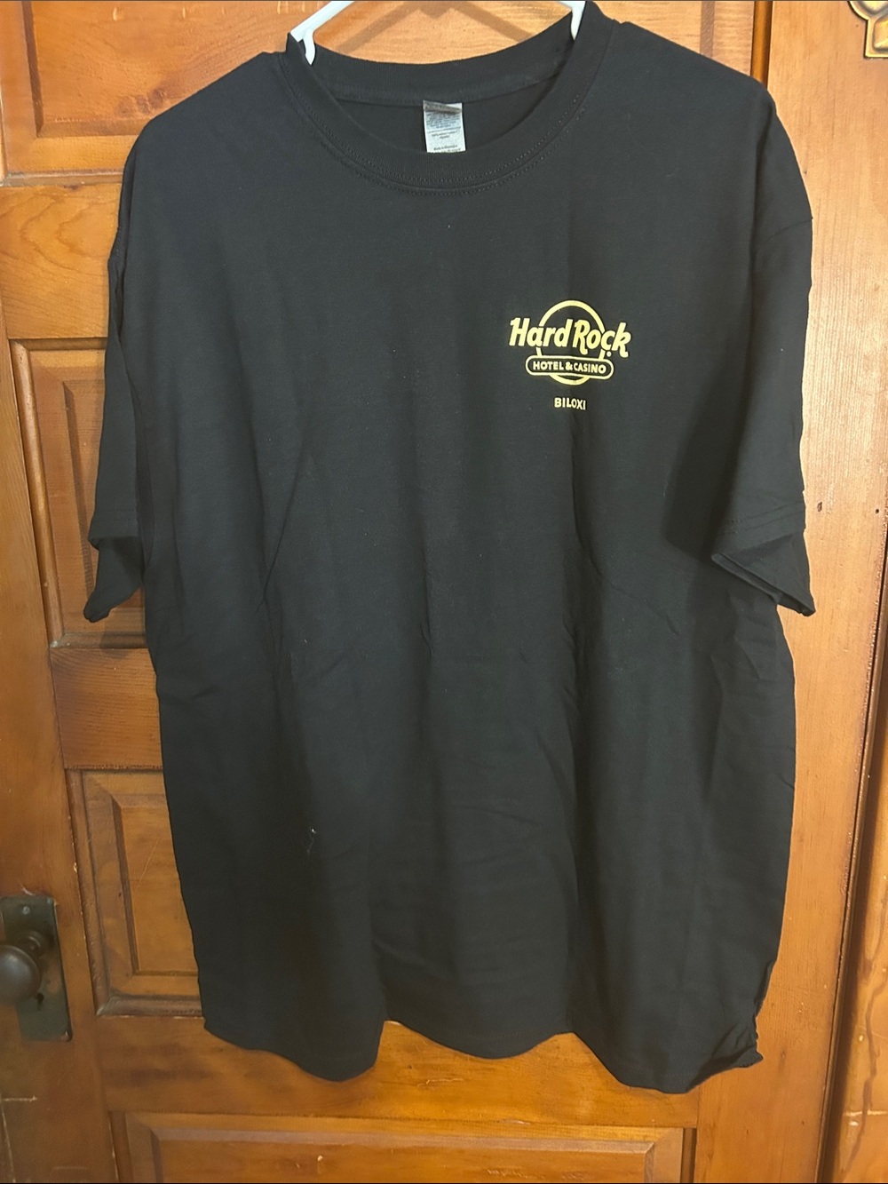 Hard Rock Cafe Black T-Shirt with Yellow Logo - Biloxi